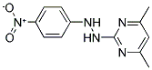 4,6-DIMETHYL-2-[2-(4-NITROPHENYL)HYDRAZINO]PYRIMIDINE Struktur