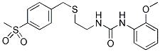 N-(2-METHOXYPHENYL)-N'-[2-(4-(METHYLSULPHONYL)BENZYLTHIO)ETHYL]UREA Struktur