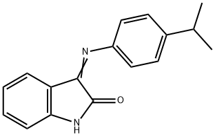 3-((4-(ISOPROPYL)PHENYL)IMINO)INDOLIN-2-ONE Struktur