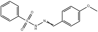 N'-[(E)-(4-METHOXYPHENYL)METHYLIDENE]BENZENESULFONOHYDRAZIDE Struktur