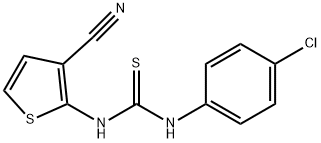 N-(4-CHLOROPHENYL)-N'-(3-CYANO-2-THIENYL)THIOUREA Struktur