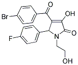 4-(4-BROMOBENZOYL)-5-(4-FLUOROPHENYL)-3-HYDROXY-1-(2-HYDROXYETHYL)-1,5-DIHYDRO-2H-PYRROL-2-ONE Struktur