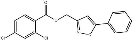 (5-PHENYL-3-ISOXAZOLYL)METHYL 2,4-DICHLOROBENZENECARBOXYLATE Struktur