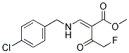 METHYL 3-[(4-CHLOROBENZYL)AMINO]-2-(2-FLUOROACETYL)ACRYLATE Struktur