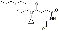 4-ALLYLAMINO-N-CYCLOPROPYL-4-OXO-N-(1-PROPYLPIPERIDIN-4-YL)BUTANAMIDE Struktur