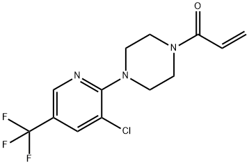 1-(4-[3-CHLORO-5-(TRIFLUOROMETHYL)-2-PYRIDINYL]PIPERAZINO)-2-PROPEN-1-ONE Struktur