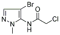 N-(4-BROMO-1-METHYL-1H-PYRAZOL-5-YL)-2-CHLOROACETAMIDE Struktur