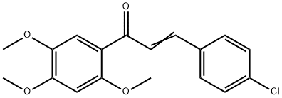 (Z)-3-(4-CHLOROPHENYL)-1-(2,4,5-TRIMETHOXYPHENYL)-2-PROPEN-1-ONE Struktur