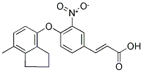 3-(4-[(7-METHYL-2,3-DIHYDRO-1H-INDEN-4-YL)OXY]-3-NITROPHENYL)ACRYLIC ACID Struktur