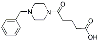 5-(4-BENZYLPIPERAZIN-1-YL)-5-OXOPENTANOIC ACID Struktur