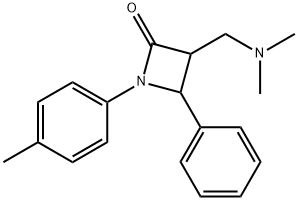 3-[(DIMETHYLAMINO)METHYL]-1-(4-METHYLPHENYL)-4-PHENYL-2-AZETANONE Struktur