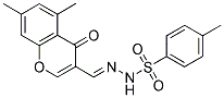 5,7-DIMETHYL-4H-CHROMEN-4-ONE-3-CARBOXALDEHYDE-(4-METHYLPHENYLSULFONYLHYDRAZONE) Struktur