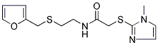 N-(2-[(2-FURYLMETHYL)THIO]ETHYL)-2-[(1-METHYL-1H-IMIDAZOL-2-YL)THIO]ACETAMIDE Struktur