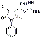 ((4-CHLORO-2-METHYL-5-OXO-1-PHENYL(3-PYRAZOLIN-3-YL))METHYL)THIOCARBOXAMIDINE, HYDROBROMIDE Struktur