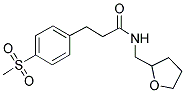 4-(METHYLSULPHONYL)-N-(TETRAHYDROFURFURYL)BENZENEPROPANAMIDE Struktur