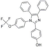 4-(4,5-DIPHENYL-1-(4-(TRIFLUOROMETHOXY)PHENYL)IMIDAZOL-2-YL)PHENOL Struktur