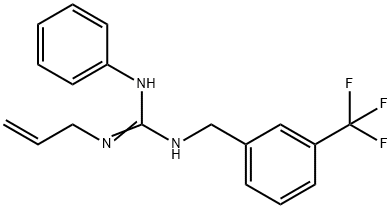 N-ALLYL-N''-PHENYL-N'-[3-(TRIFLUOROMETHYL)BENZYL]GUANIDINE Struktur