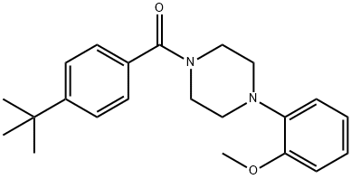 4-(TERT-BUTYL)PHENYL 4-(2-METHOXYPHENYL)PIPERAZINYL KETONE Struktur