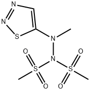 N'-METHYL-N-(METHYLSULFONYL)-N'-(1,2,3-THIADIAZOL-5-YL)METHANESULFONOHYDRAZIDE Struktur