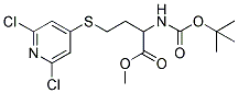 N-BOC-S-(2,6-DICHLOROPYRIDIN-4-YL)HOMOCYSTEINE, METHYL ESTER Struktur