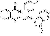 (E)-2-(2-(1-ETHYL-1H-INDOL-3-YL)VINYL)-3-P-TOLYLQUINAZOLIN-4(3H)-ONE Struktur