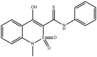 4-HYDROXY-1-METHYL-2,2-DIOXO-N-PHENYL-1,2-DIHYDRO-2LAMBDA6,1-BENZOTHIAZINE-3-CARBOTHIOAMIDE Struktur