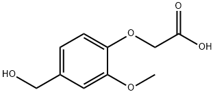 (4-HYDROXYMETHYL-2-METHOXY-PHENOXY)-ACETIC ACID Struktur