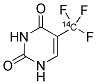 5-TRIFLUOROMETHYLURACIL, [METHYL-14C]- Struktur