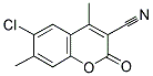 6-CHLORO-3-CYANO-4,7-DIMETHYLCOUMARIN Struktur