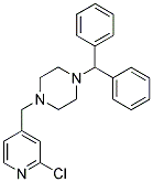 1-[(2-CHLOROPYRIDIN-4-YL)METHYL]-4-(DIPHENYLMETHYL)PIPERAZINE Struktur