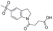 4-[5-(METHYLSULFONYL)-2,3-DIHYDRO-1H-INDOL-1-YL]-4-OXOBUTANOIC ACID Struktur