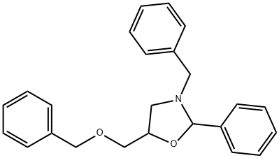 3-BENZYL-5-[(BENZYLOXY)METHYL]-2-PHENYL-1,3-OXAZOLANE Struktur