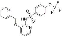 (3-(PHENYLMETHOXY)(2-PYRIDYL))((4-(TRIFLUOROMETHOXY)PHENYL)SULFONYL)AMINE