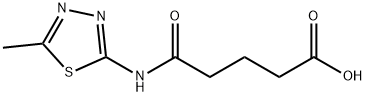 2-(4-CARBOXYBUTYRYL)AMINO-5-METHYL-1,3,4-THIADIAZOLE Struktur