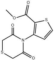 METHYL 3-(3,5-DIOXO-1,4-THIAZINAN-4-YL)-2-THIOPHENECARBOXYLATE Struktur