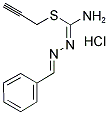 2,3-DIAZA-4-PHENYL-1-PROP-2-YNYLTHIOBUTA-1,3-DIENYLAMINE, HYDROCHLORIDE Struktur