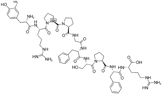 ([125I]-TYR0)-BRADYKININ Struktur