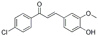 1-(4-CHLOROPHENYL)-3-(4-HYDROXY-3-METHOXYPHENYL)PROP-2-EN-1-ONE Struktur