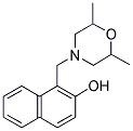 1-[(2,6-DIMETHYLMORPHOLIN-4-YL)METHYL]-2-NAPHTHOL Struktur