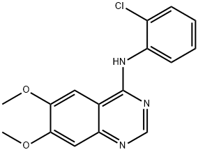 N-(2-CHLOROPHENYL)-6,7-DIMETHOXY-4-QUINAZOLINAMINE Struktur