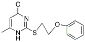 6-METHYL-2-[(2-PHENOXYETHYL)THIO]PYRIMIDIN-4(1H)-ONE Struktur