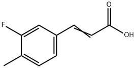 3-FLUORO-4-METHYLCINNAMIC ACID Struktur