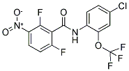 N-[4-CHLORO-2-(TRIFLUOROMETHOXY)PHENYL]-2,6-DIFLUORO-3-NITROBENZAMIDE Struktur