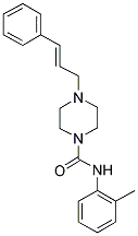 N-(2-METHYLPHENYL)(4-(3-PHENYLPROP-2-ENYL)PIPERAZINYL)FORMAMIDE Struktur