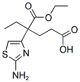 2-(2-AMINO-THIAZOL-4-YL)-2-ETHYL-PENTANEDIOIC ACID 1-ETHYL ESTER Struktur