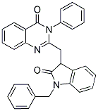 2-((1-BENZYL-2-OXOINDOLIN-3-YL)METHYL)-3-PHENYLQUINAZOLIN-4(3H)-ONE Struktur