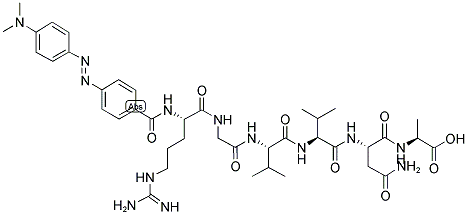 DABCYL-ARG-GLY-VAL-VAL-ASN-ALA Struktur