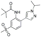 2,2-DIMETHYL-N-[2-(1-ISOPROPYL-(1H)-PYRAZOL-4-YL)-5-(METHYLSULPHONYL)PHENYL]PROPANAMIDE Struktur