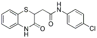 N-(4-CHLOROPHENYL)-2-(3-OXO-3,4-DIHYDRO-2H-1,4-BENZOTHIAZIN-2-YL)ACETAMIDE Struktur