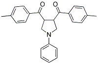 [4-(4-METHYLBENZOYL)-1-PHENYLTETRAHYDRO-1H-PYRROL-3-YL](4-METHYLPHENYL)METHANONE Struktur